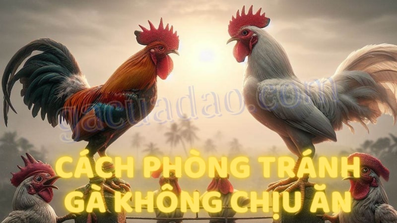 Cách phòng tránh gà không chịu ăn (biếng ăn)