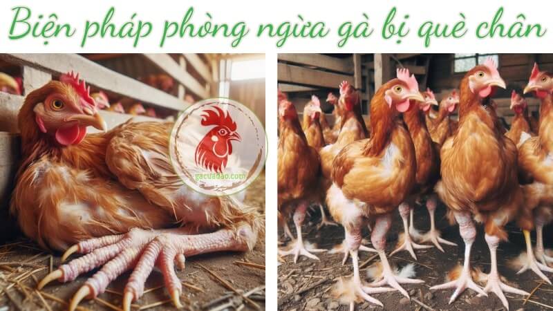 Một số biện pháp phòng ngừa gà bị què chân