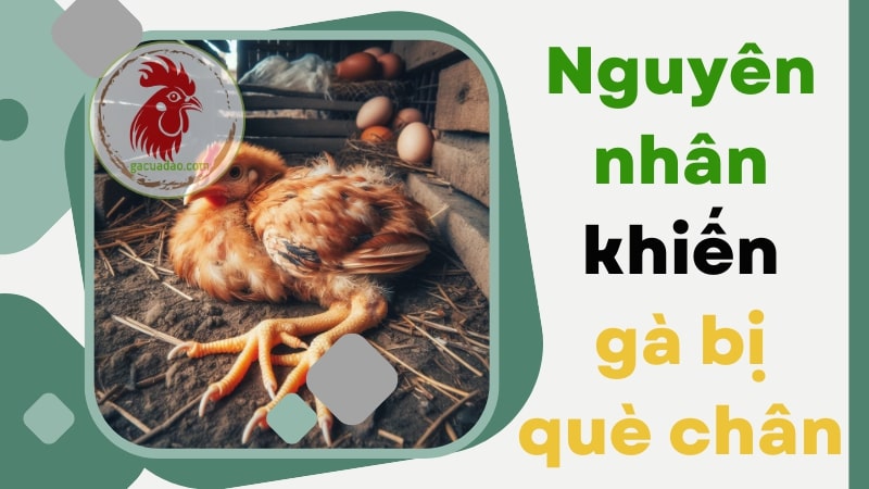 Nguyên nhân gây ra tình trạng gà bị què chân